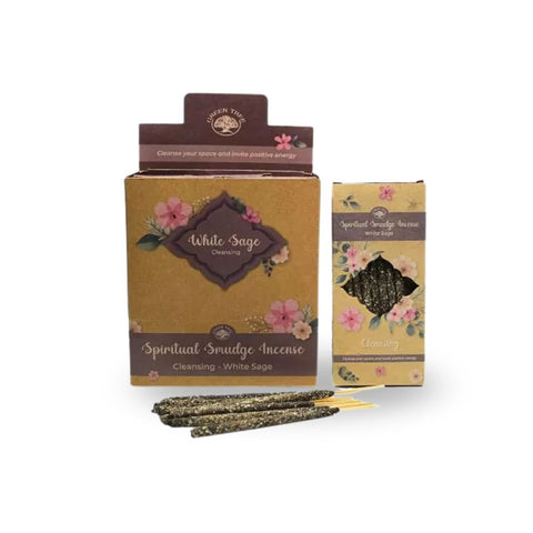 Spiritual Smudge Incense Cleansing - White Sage by Green Tree