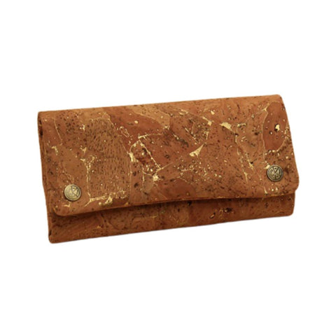 Kavatza - Tabaktasche Cork TPC45-CR Nature Gold Deluxe in Kork mit goldenem Akzent, stilvoll und umweltfreundlich.