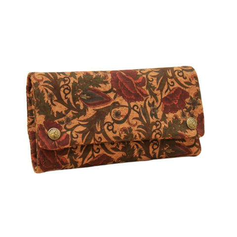Kavatza - Tabaktasche Cork TPC49-CR Barock Flower Deluxe in elegantem Barock-Flower-Design aus Kork.