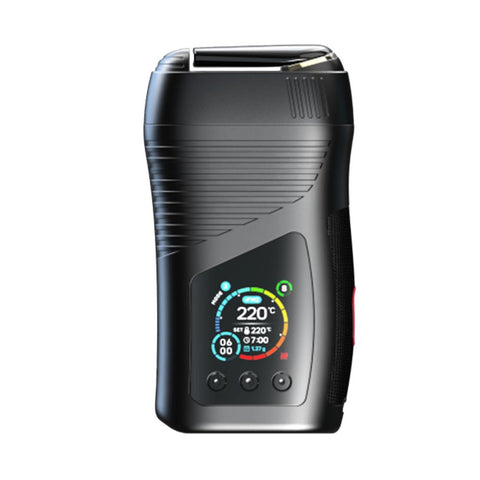 Wolkenkraft LIVE Vaporizer featuring precise steam control and an ergonomic design with an RGB display.