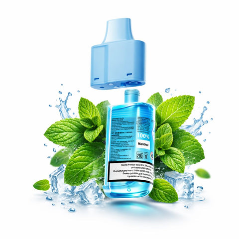 LOST MARY LUX 7000 Pods Refill in mint flavor with fresh mint leaves and ice.