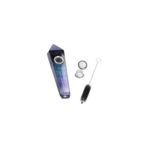 Purpfeife Halbedelstein – Naturstein-Pfeifen in 6 Varianten, inklusive Reinigungswerkzeug.