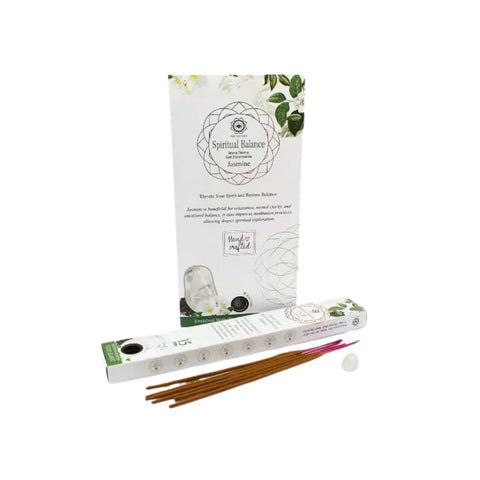 Green Tree - Gemstone & Incense Sticks Spiritual Balance - Clear Quartz