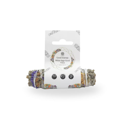 Good Energy White Sage - Smudge Stick in eco-friendly packaging for cleansing and positive vibes