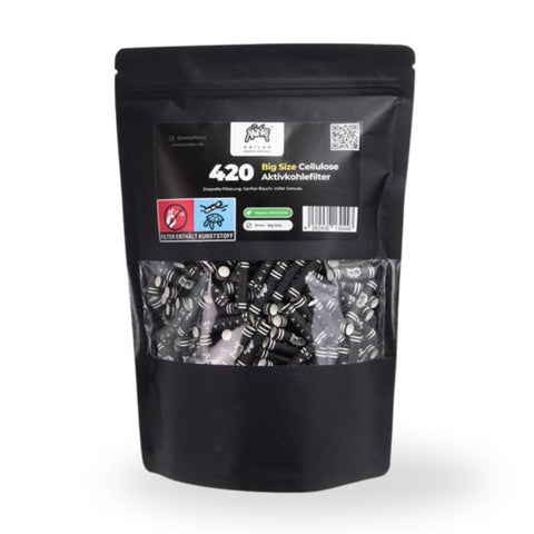 Kailar - Aktivkohlefilter 9 mm Black White 420 Stück