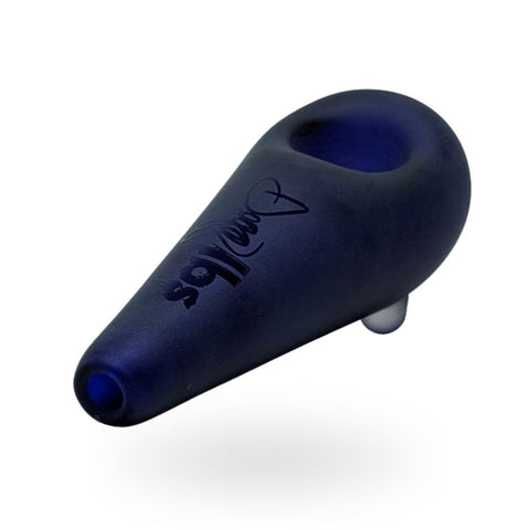 Snoop Dogg LBS - Frosted Teardrop Spoon Hand Pipe Blue