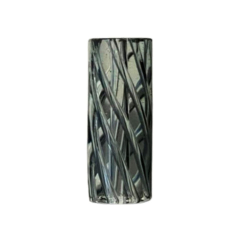 Glass Spiral Filter TIP - 10mm with decorative spiral design for enhanced smoking experience.