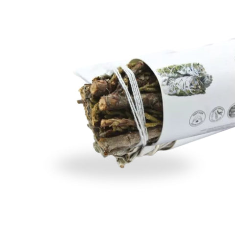 White Sage & Juniper - Smudge Stick in handgebundener Form für spirituelle Reinigungsrituale