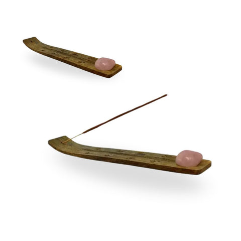 Green Tree - Duftstäbchenhalter - Rosenquarz