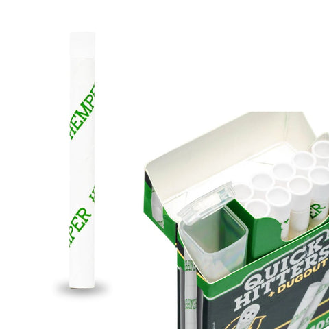 HEMPER Quick Hitter Dugout Pack mit Aufbewahrungsbox und Quick Hittern für bequemes Rauchen.