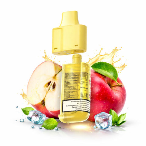 LOST MARY LUX 7000 Pods Refill mit frischen Äpfeln und Eiswürfeln, ideal für einen erfrischenden Dampferlebnis.