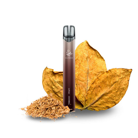 ELFBAR - 1000 Einweg Vape device with tobacco leaves and shredded tobacco.