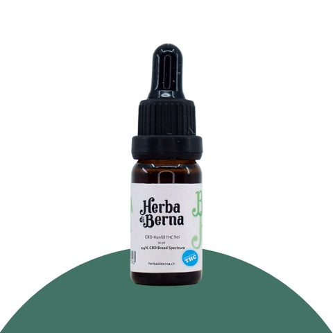 herba di berna CBD Öl 24 % THC-frei Broad Spectrum Bio