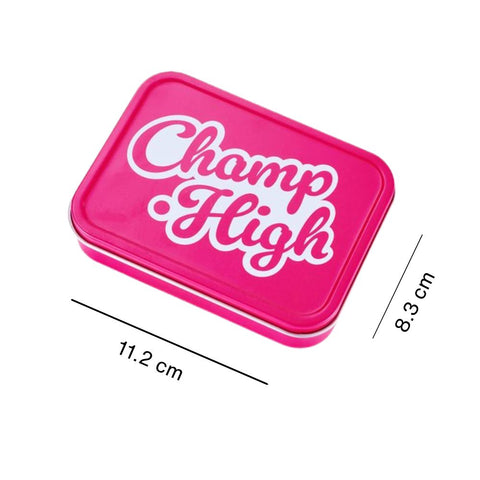 Champ High - Tin Box Pink assortiert, stilvolle rosa Metallbox mit den Maßen 11.2 cm x 8.3 cm.