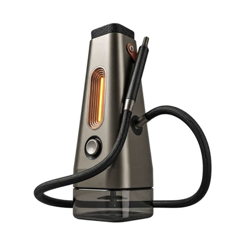 ENSŌ eShisha 2026 Edition in Grau mit Glaswassertank, elektrischer Heizkammer, austauschbarem 5000-mAh-Akku und Upgrade Kit 2026