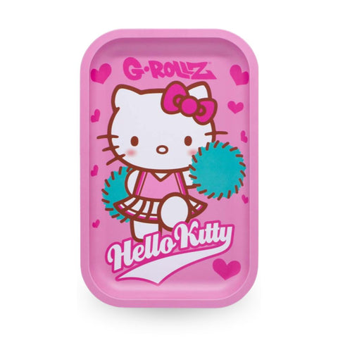 g rollz Metall Rolling Tray mit Hello Kitty Cheerleader Design