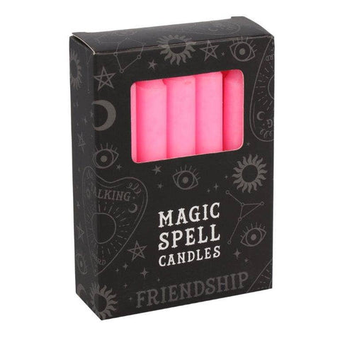 Green Tree Magic Spell Candles Friendship mit 12 rosa Zauberkerzen