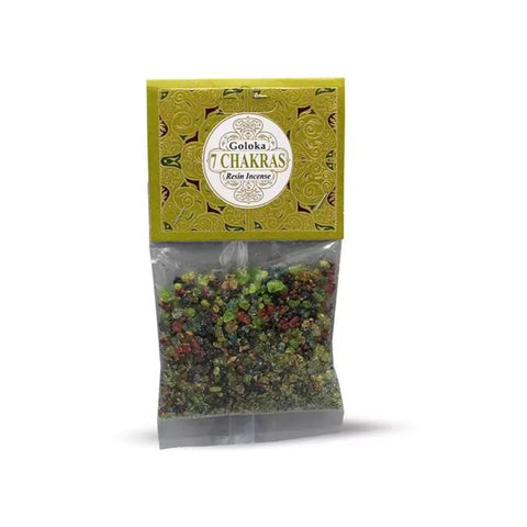 Goloka Räucherharz Weihrauchkörner - 7 Chakra 30g