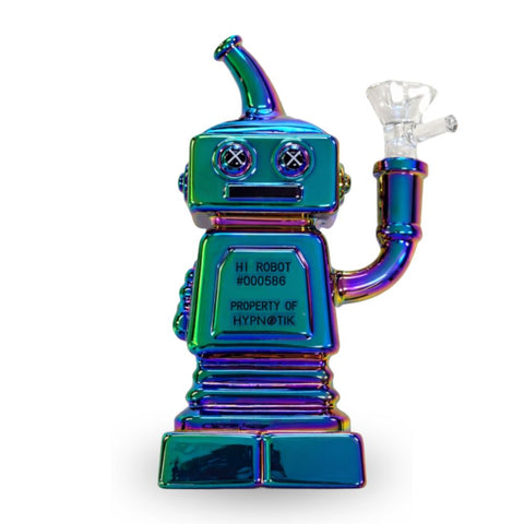 High Robot Glass Bong Gradient 16 cm