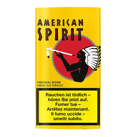 Natural American Spirit Yellow Drehtabak im 25-g-Beutel, mildere Tabakmischung ohne zugesetzte Aromastoffe und Feuchthaltemittel