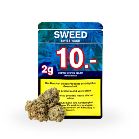 Sweed Super Silver Haze CBD Blüten - Small Buds 10g
