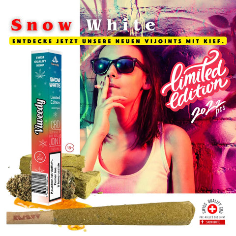 Snow White Pre Rolled Joint with Extract & Kief Limited Edition