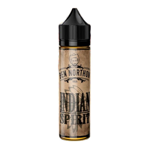 E-Liquid - BEN NORTHON – INDIAN SPIRIT 50 ML SHORTFILL bottle with vintage design and natural tobacco extracts