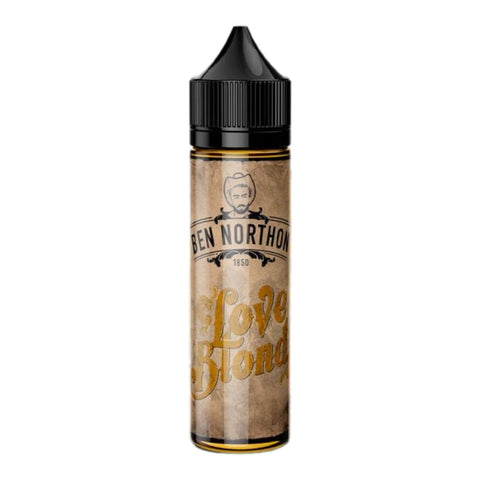 E-Liquid - BEN NORTHON – LOVE BLOND 50 ML SHORTFILL in a stylish bottle with a vintage design.