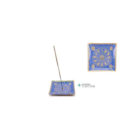 Porte encens carré calendrier horoscope