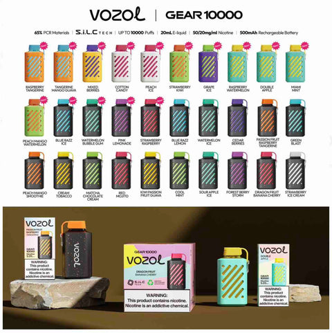 Vozol Gear 10000 NS 20mg New Flavors