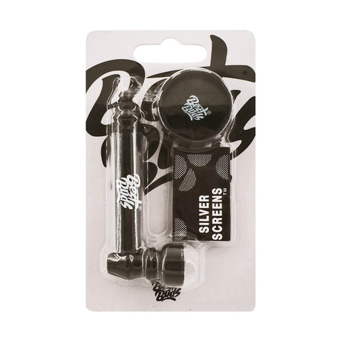 Best Buds Pipsy Black Metal Pipe mit Mini Grinder