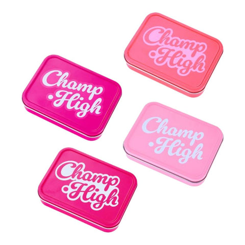 Champ High - Tin Box Pink assortiert, stilvolle rosa Aufbewahrungsboxen aus Metall im Set.
