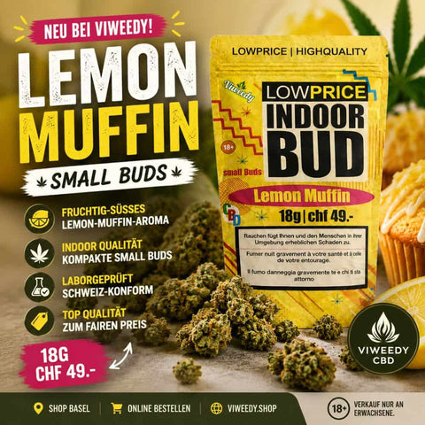Viweedy CBD Lemon Muffin Small Buds 20g Limited Edition