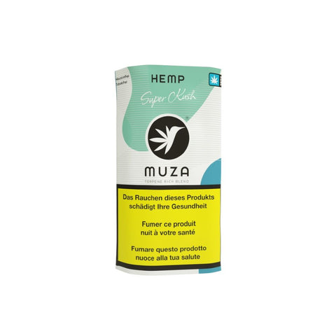 MUZA Hemp Super Kush Tabakersatz - nikotinfreier Hemp Blend mit intensivem Kush-Aromaprofil
