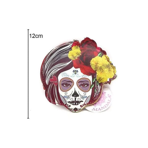 Purse Mexican Skull Girl 12x12cm