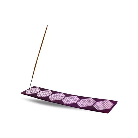 Porte-encens Fleur de Vie Violet Stéatite