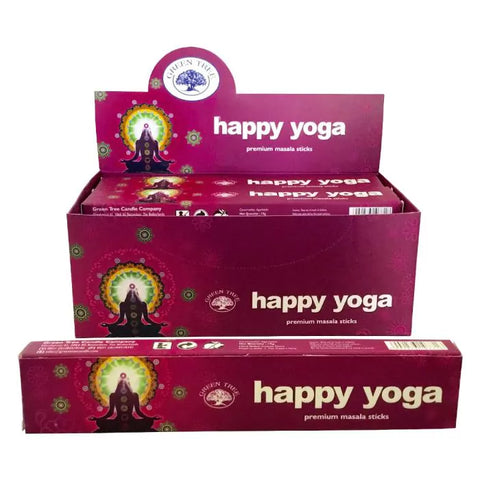 Bâtonnets d'encens Masala Happy Yoga Premium Green Tree