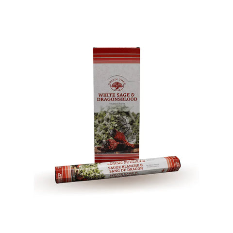 Green Tree White Sage & Dragonsblood Incense Sticks
