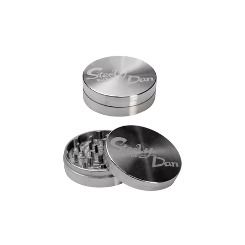 Black Leaf Steely Dan Stainless Steel Grinder 2 Parts 59mm