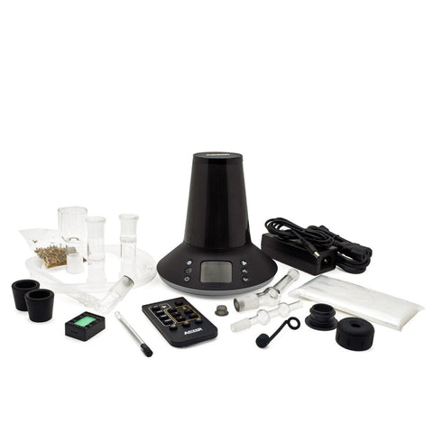 Arizer XQ2 vaporizer with tube and balloon