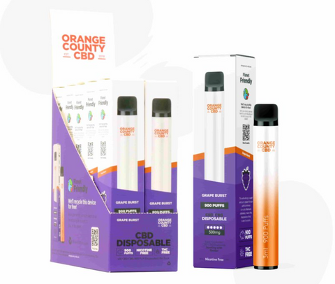 Orange County CBD Disposable Vape Pen 250 CBD + 250mg CBG