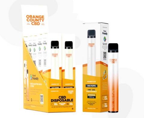 Orange County CBD Disposable Vape Pen 250 CBD + 250mg CBG