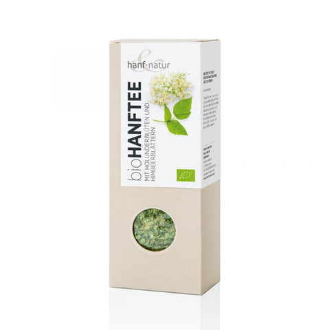 Hemp & Natur Organic hemp tea with elderflower and raspberry leaves, loose 40g
