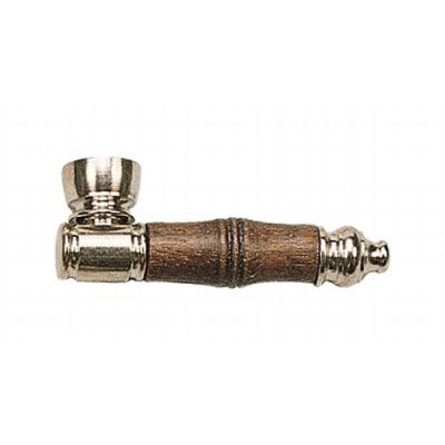 Metal whistle with wood