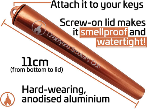 CBD & Räucherwerk Online Shop Schweiz | Kulu Cheekyone Joint Tube Aluminium
 findest du im Viweedy Store in Basel