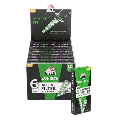 Gizeh Active Filter konische Aktivkohlefilter