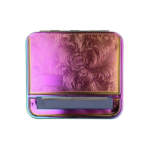 Zigaretten Rollmaschine Box Metal Rainbow Finish 80mm