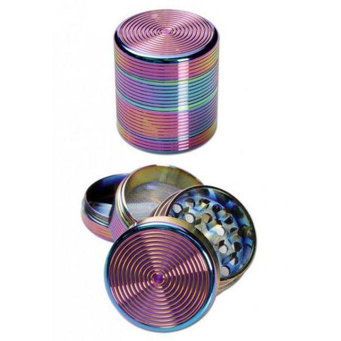 CBD & Räucherwerk Online Shop Schweiz | Metall Grinder, Rainbow 4tlg.
 findest du im Viweedy Store in Basel