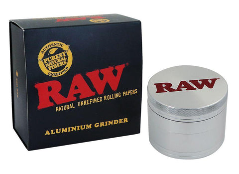 CBD & Räucherwerk Online Shop Schweiz | RAW Grinder 56mm 4tlg. mit Pollensieb
 findest du im Viweedy Store in Basel