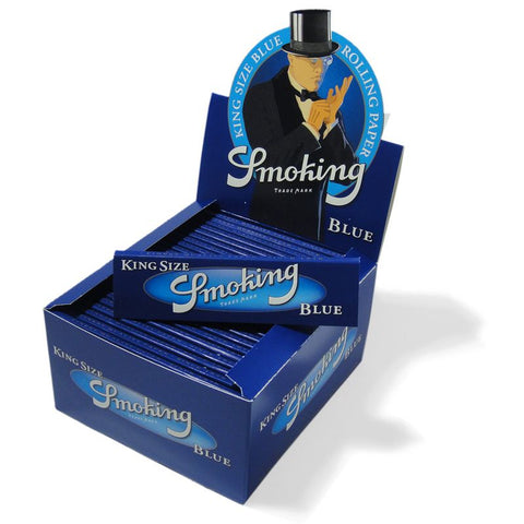 CBD & Räucherwerk Online Shop Schweiz | Smoking King Size Blau Display Box
 findest du im Viweedy Store in Basel